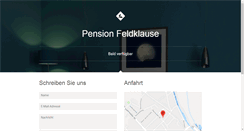 Desktop Screenshot of pension-feldklause.de