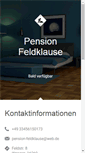 Mobile Screenshot of pension-feldklause.de