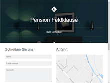 Tablet Screenshot of pension-feldklause.de
